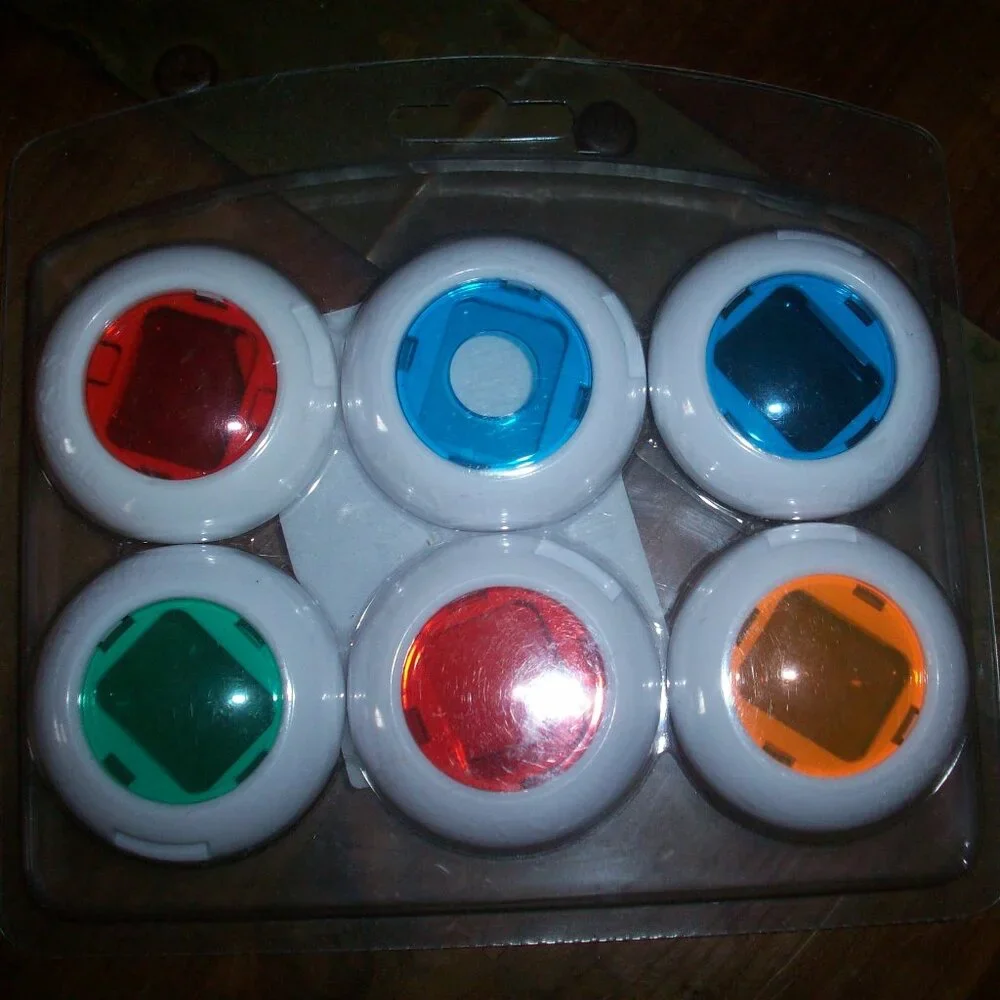 Fujifilm Instax Mini Camera 6 Pack Colored Close-Up Lens Filters For 7S 8 8